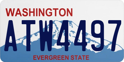 WA license plate ATW4497