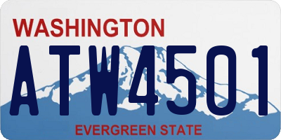WA license plate ATW4501