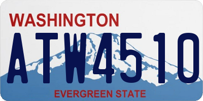 WA license plate ATW4510