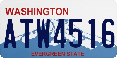 WA license plate ATW4516