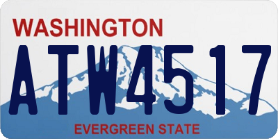 WA license plate ATW4517