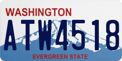 WA license plate ATW4518