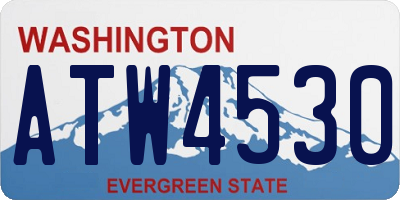 WA license plate ATW4530