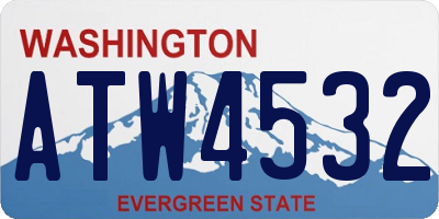 WA license plate ATW4532