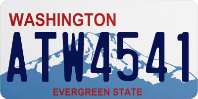 WA license plate ATW4541