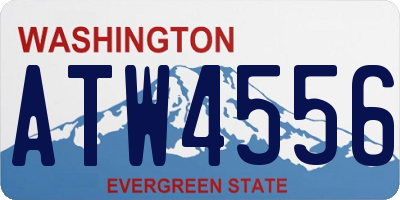 WA license plate ATW4556