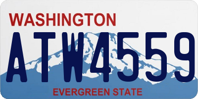 WA license plate ATW4559