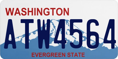 WA license plate ATW4564