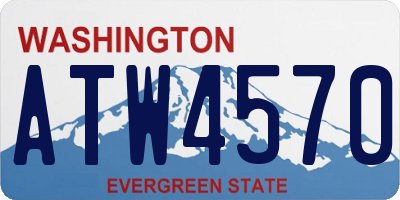 WA license plate ATW4570
