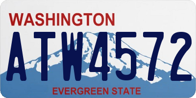 WA license plate ATW4572