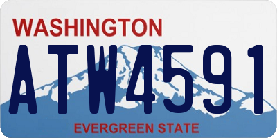 WA license plate ATW4591
