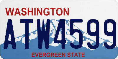 WA license plate ATW4599