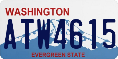 WA license plate ATW4615