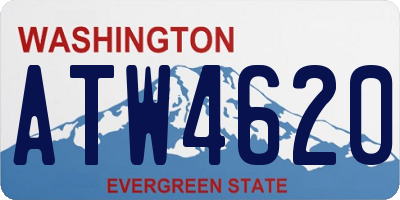 WA license plate ATW4620