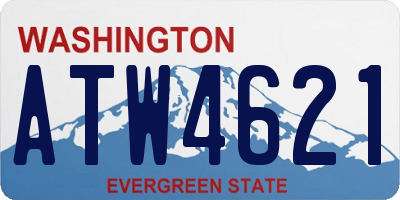 WA license plate ATW4621