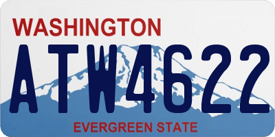WA license plate ATW4622