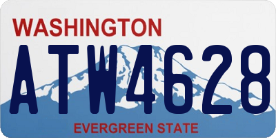 WA license plate ATW4628