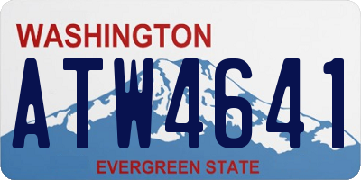 WA license plate ATW4641