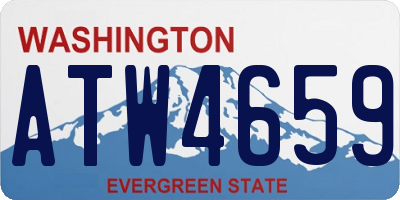 WA license plate ATW4659