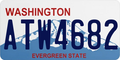 WA license plate ATW4682