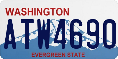 WA license plate ATW4690