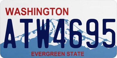 WA license plate ATW4695