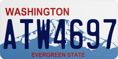 WA license plate ATW4697