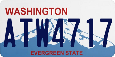 WA license plate ATW4717