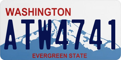 WA license plate ATW4741