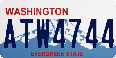 WA license plate ATW4744