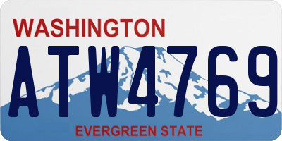 WA license plate ATW4769