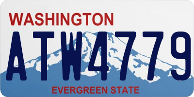 WA license plate ATW4779