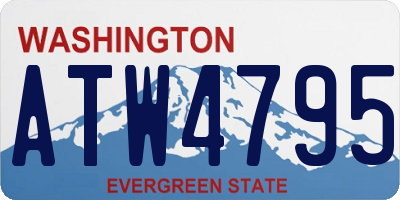 WA license plate ATW4795