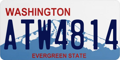 WA license plate ATW4814