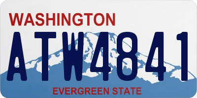 WA license plate ATW4841