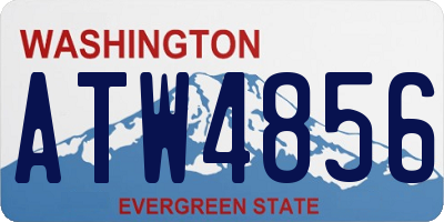 WA license plate ATW4856