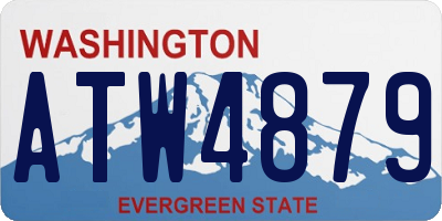 WA license plate ATW4879