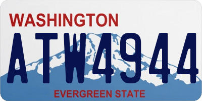 WA license plate ATW4944