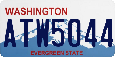 WA license plate ATW5044