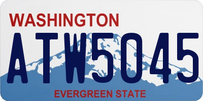 WA license plate ATW5045