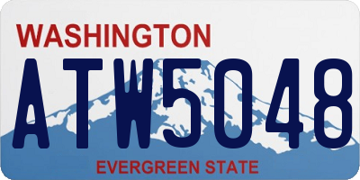 WA license plate ATW5048