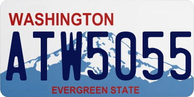 WA license plate ATW5055