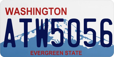 WA license plate ATW5056