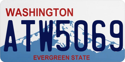 WA license plate ATW5069