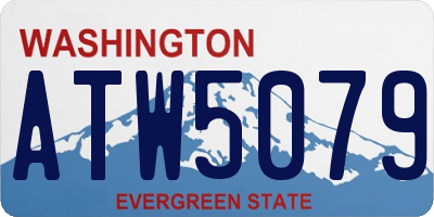 WA license plate ATW5079