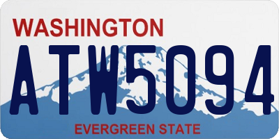 WA license plate ATW5094