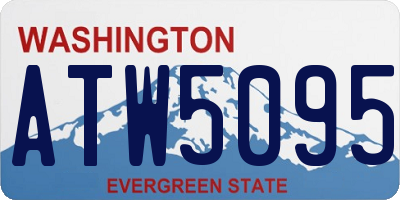 WA license plate ATW5095