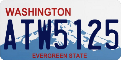 WA license plate ATW5125