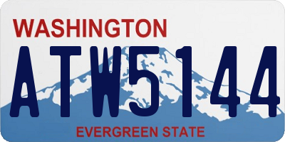 WA license plate ATW5144