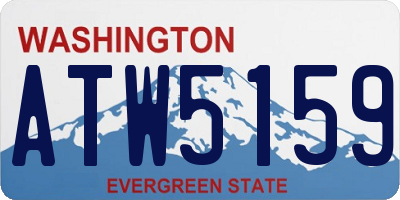 WA license plate ATW5159